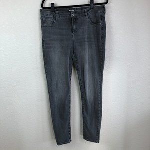Old Navy Mid-Rise Rockstar Jeans Stone Lake